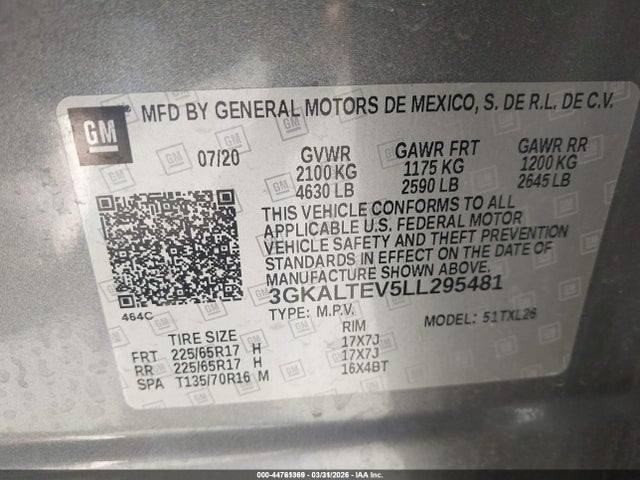 2020 GMC TERRAIN 3GKALTEV5LL295481 Photo 8