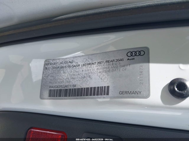 Aukcja sprzedaży 2018 Audi S5 3.0t Premium Plus, vin: WAUC4CF52JA011158, numer aukcji: 44761433