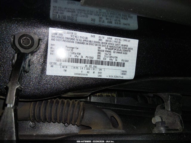 2018 FORD FOCUS 1FADP3F23JL328879 Photo 8