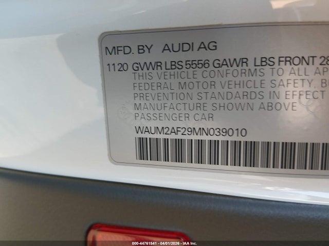 Продажа на аукционе авто 2021 Audi A6 Prestige 55 Tfsi Quattro S Tronic, vin: WAUM2AF29MN039010, номер лота: 44761541