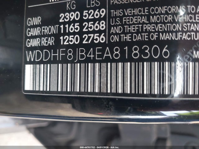 Продаж на аукціоні авто 2014 Mercedes-benz E 350 4matic, vin: WDDHF8JB4EA818306, номер лоту: 44761752