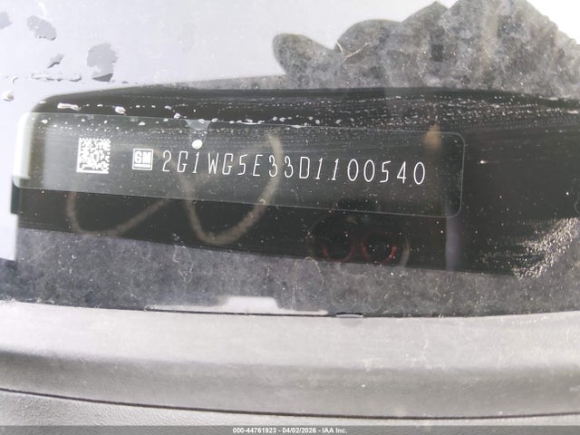 44761923 :رقم المزاد ، 2G1WG5E33D1100540 vin ، 2013 Chevrolet Impala Lt مزاد بيع
