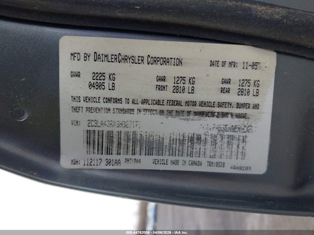 2006 CHRYSLER 300 2C3LA43RX6H327171 Photo 8