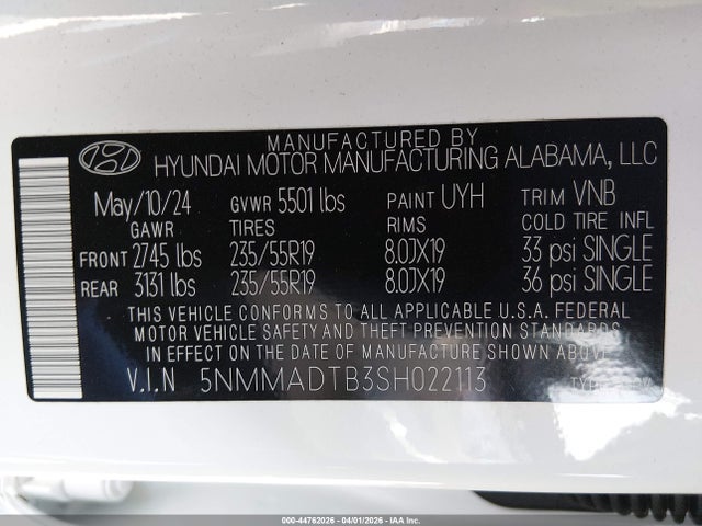 Auction sale of the 2025 Genesis Gv70 2.5t Awd, vin: 5NMMADTB3SH022113, lot number: 44762026