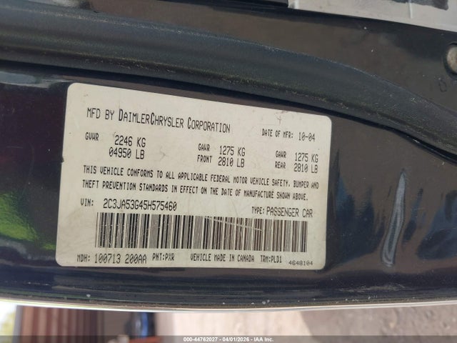 2005 CHRYSLER 300 2C3JA53G45H575460 Photo 8