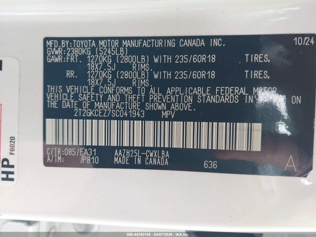 2T2GKCEZ7SC041943 Lexus Nx 350h Premium