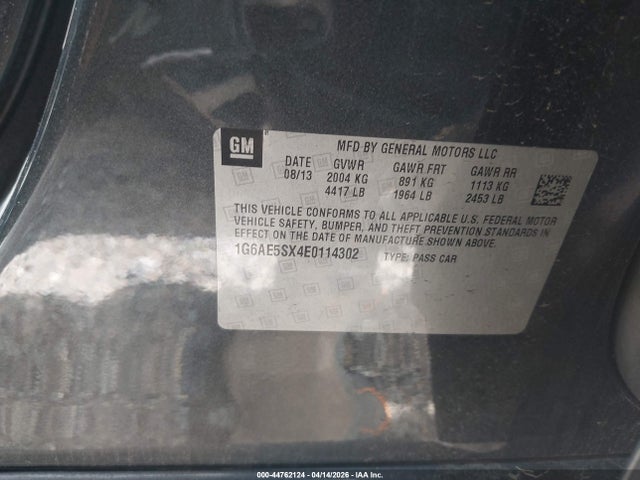 Продажа на аукционе авто 2014 Cadillac Ats Premium, vin: 1G6AE5SX4E0114302, номер лота: 44762124