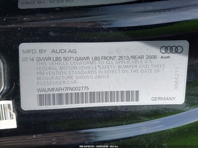 2015 AUDI A5 WAUMFAFH7FN002775 Photo 8