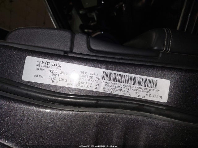 Aukcja sprzedaży 2016 Jeep Grand Cherokee Limited, vin: 1C4RJFBG4GC497869, numer aukcji: 44762200