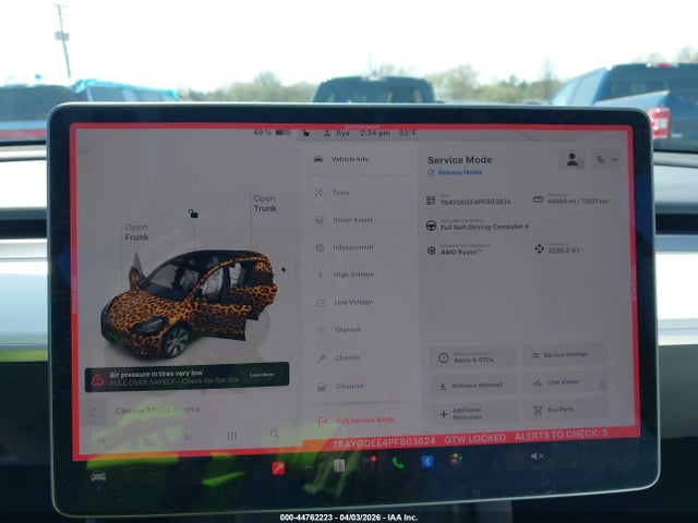 Aukcja sprzedaży 2023 Tesla Model Y, vin: 7SAYGDEE4PF803824, numer aukcji: 44762223