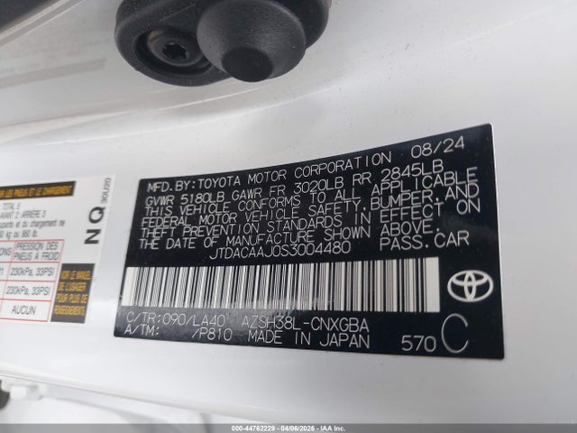 JTDACAAJ0S3004480 Toyota Crown Signia Limited