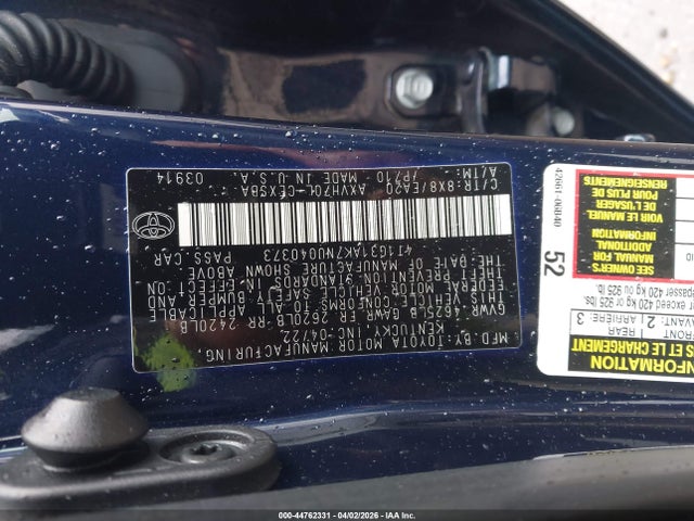4T1G31AK7NU040373 Toyota Camry Se Hybrid