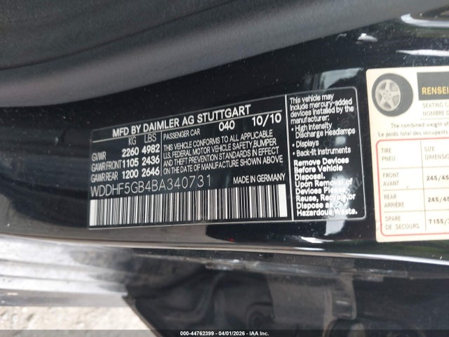 2011 MERCEDES-BENZ E 350 WDDHF5GB4BA340731 Photo 8