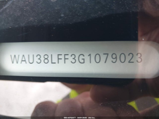 44762477 :رقم المزاد ، WAU38LFF3G1079023 vin ، 2016 Audi A3 2.0t Premium مزاد بيع