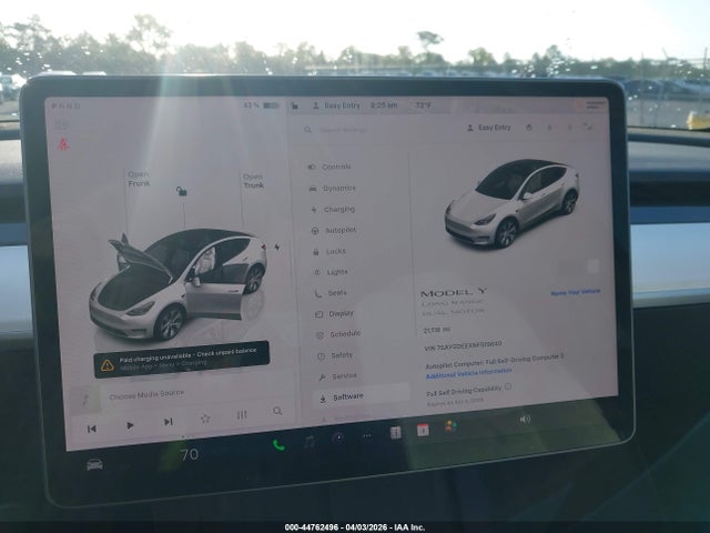 Aukcja sprzedaży 2022 Tesla Model Y Long Range Dual Motor All-wheel Drive, vin: 7SAYGDEEXNF519840, numer aukcji: 44762496