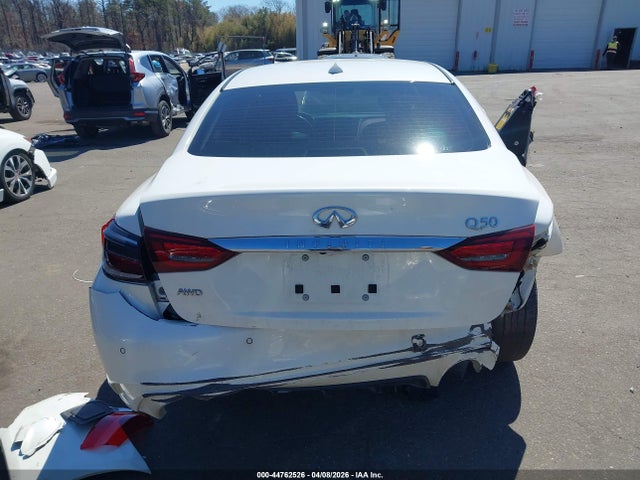 2019 Infiniti Q50 3.0t Luxe მანქანა იყიდება აუქციონზე, vin: JN1EV7AR8KM593747, აუქციონის ნომერი: 44762526