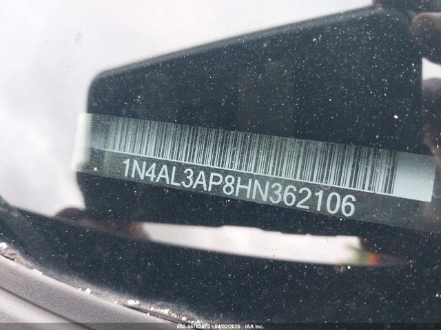 1N4AL3AP8HN362106 Nissan Altima 2.5 S