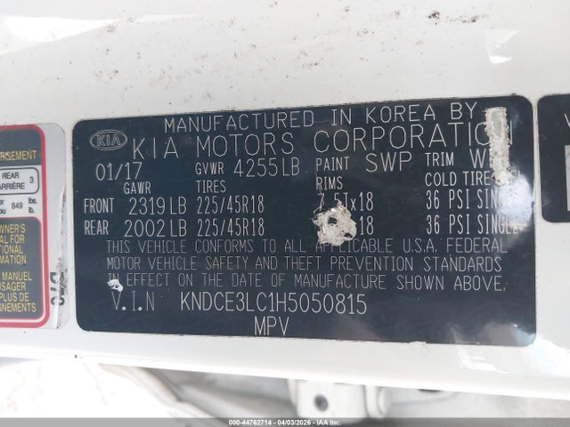 2017 KIA NIRO KNDCE3LC1H5050815 Photo 8