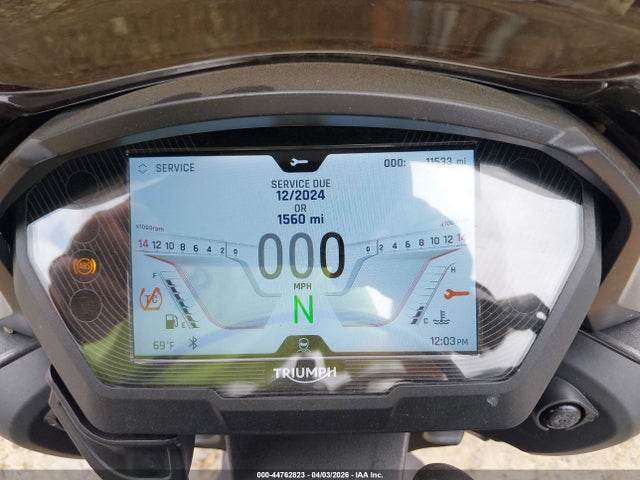 Продаж на аукціоні авто 2022 Triumph Motorcycle Street Triple Rs, vin: SMTA554S5NTAV1101, номер лоту: 44762823