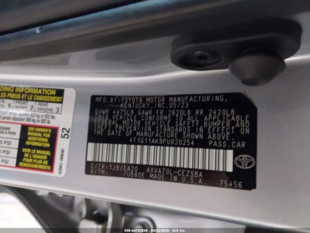 Toyota CAMRY SE 2023 4T1G11AK9PU820254 Image 9
