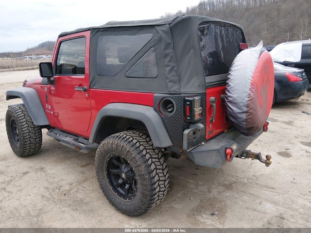44763060 :رقم المزاد ، 1J4FA24177L135257 vin ، 2007 Jeep Wrangler X مزاد بيع