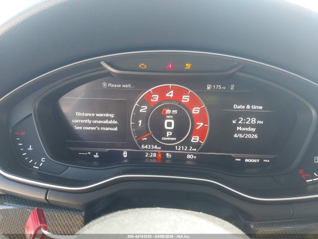 Aukcja sprzedaży 2019 Audi S5 3.0t Premium, vin: WAUC4CF50KA000676, numer aukcji: 44763230