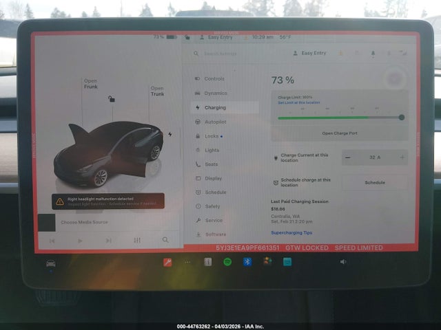 Aukcja sprzedaży 2023 Tesla Model 3 Rear-wheel Drive, vin: 5YJ3E1EA9PF661351, numer aukcji: 44763262