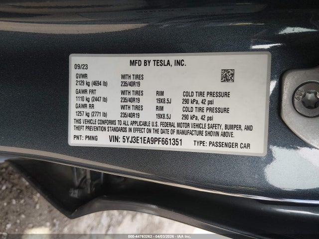 2023 TESLA MODEL 3 5YJ3E1EA9PF661351 Photo 8