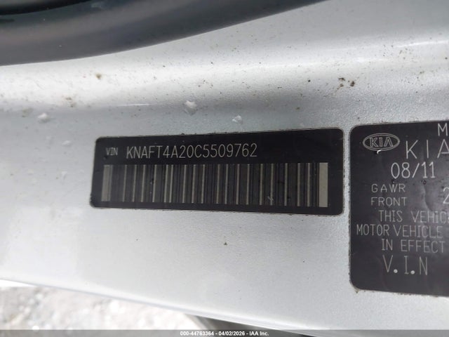 Aukcja sprzedaży 2012 Kia Forte Lx, vin: KNAFT4A20C5509762, numer aukcji: 44763364