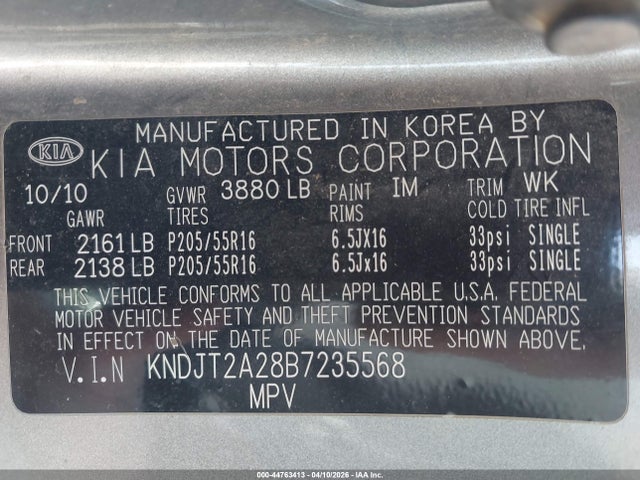 Продаж на аукціоні авто 2011 Kia Soul +, vin: KNDJT2A28B7235568, номер лоту: 44763413