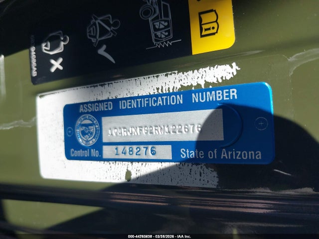 2024 Jeep Wrangler 4-door Rubicon 4x4 მანქანა იყიდება აუქციონზე, vin: 1C4RJXFG2RW122676, აუქციონის ნომერი: 44763430