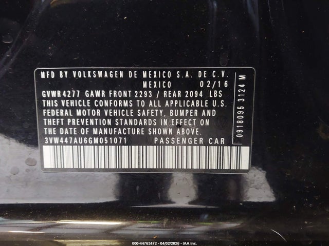 2016 VOLKSWAGEN GOLF GTI 3VW447AU6GM051071 Photo 8