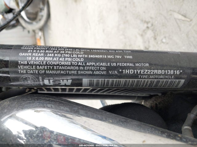 Aukcja sprzedaży 2024 Harley-davidson Fxbr, vin: 1HD1YEZ22RB013816, numer aukcji: 44763486