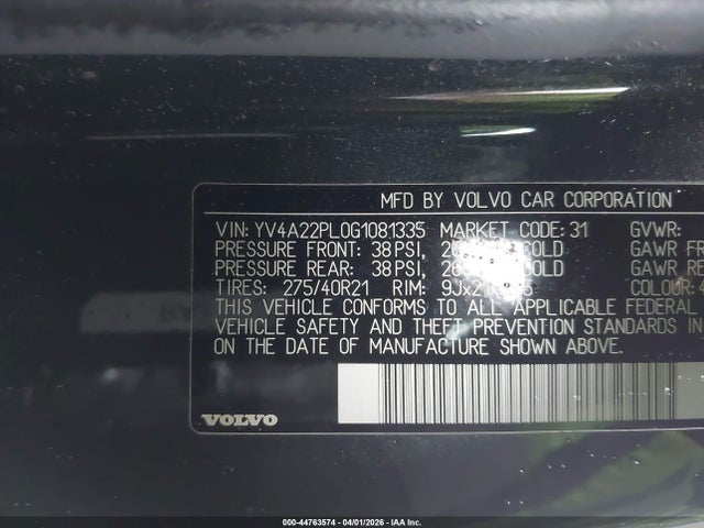 2016 VOLVO XC90 YV4A22PL0G1081335 Photo 8