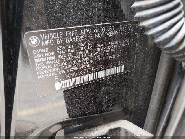 2011 BMW X3 5UXWX7C56BL730145 Photo 8