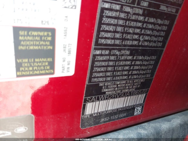 2018 LAND ROVER RANGE ROVER SPORT SALWR2RV9JA186572 Photo 8