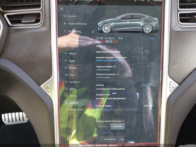 2015 TESLA MODEL S 5YJSA1H42FF080995 Photo 6