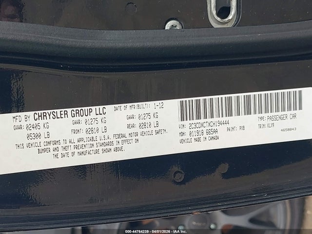 2012 DODGE CHARGER 2C3CDXCTXCH194444 Photo 8