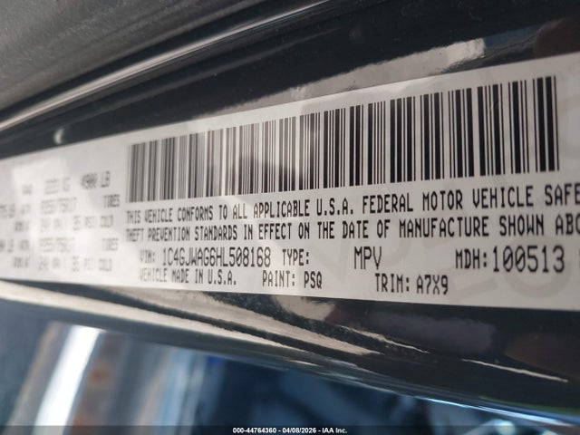 1C4GJWAG6HL508168 Jeep Wrangler Sport 4x4