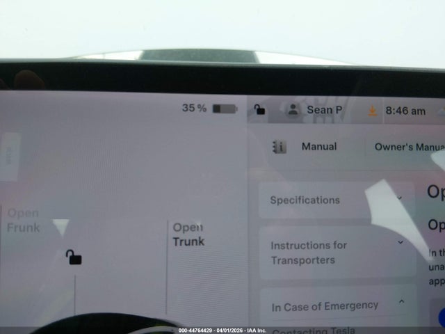 44764429 :رقم المزاد ، 5YJ3E1EB1LF617783 vin ، 2020 Tesla Model 3 Long Range Dual Motor All-wheel Drive مزاد بيع