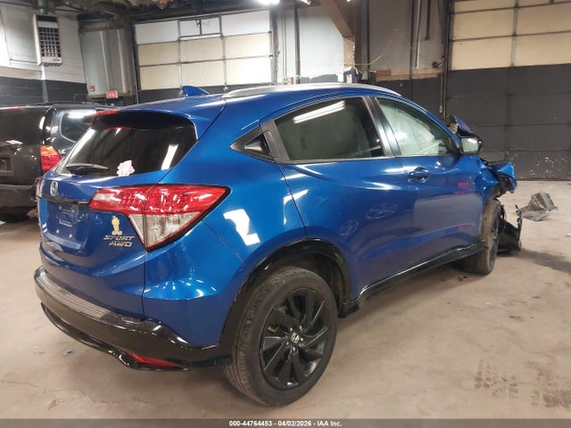 2022 Honda Hr-v Awd Sport მანქანა იყიდება აუქციონზე, vin: 3CZRU6H15NM764033, აუქციონის ნომერი: 44764453