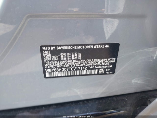 BMW I5 Edrive40 2026 WBY63HG07TCV17142 Image 9