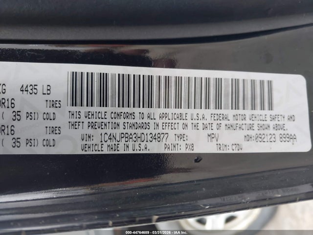 2017 JEEP PATRIOT 1C4NJPBA3HD134877 Photo 8