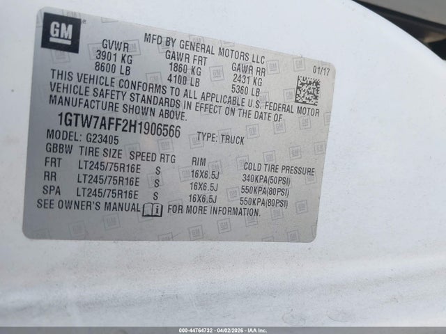 2017 GMC SAVANA 2500 1GTW7AFF2H1906566 Photo 8