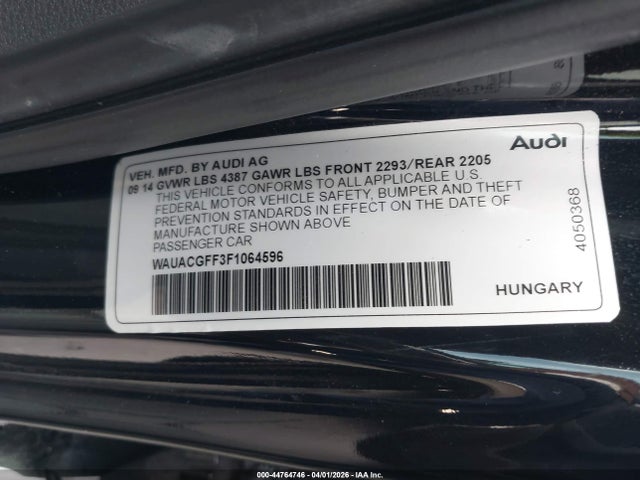 2015 AUDI A3 WAUACGFF3F1064596 Photo 8
