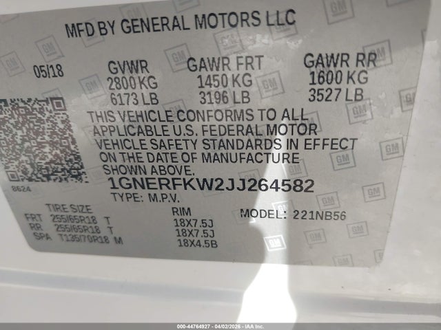 Chevrolet Traverse Ls 2018 1GNERFKW2JJ264582 Image 9