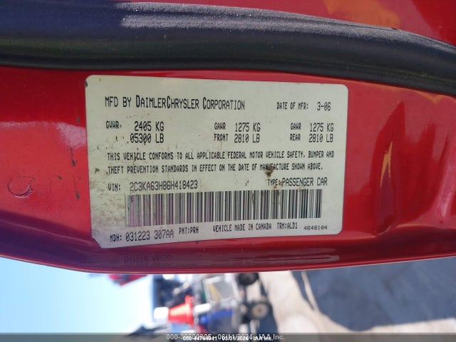 Aukcja sprzedaży 2006 Chrysler 300c, vin: 2C3KA63H86H418423, numer aukcji: 44764941