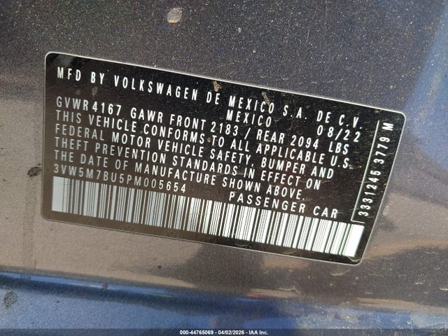 2023 VOLKSWAGEN JETTA 3VW5M7BU5PM005654 Photo 8