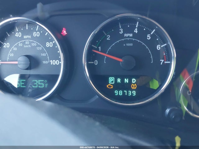 44765070 :رقم المزاد ، 1C4BJWEG6CL104834 vin ، 2012 Jeep Wrangler Unlimited Sahara مزاد بيع