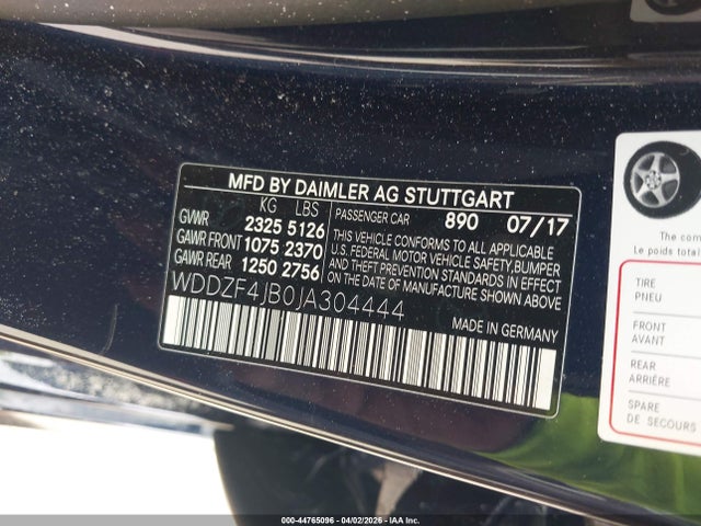 Продаж на аукціоні авто 2018 Mercedes-benz E 300, vin: WDDZF4JB0JA304444, номер лоту: 44765096